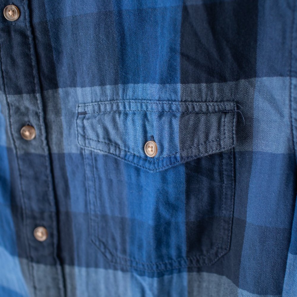 Urban Pipeline Blue Plaid Men's Long Sleeve Shirt Size Small - Picture 5 of 9